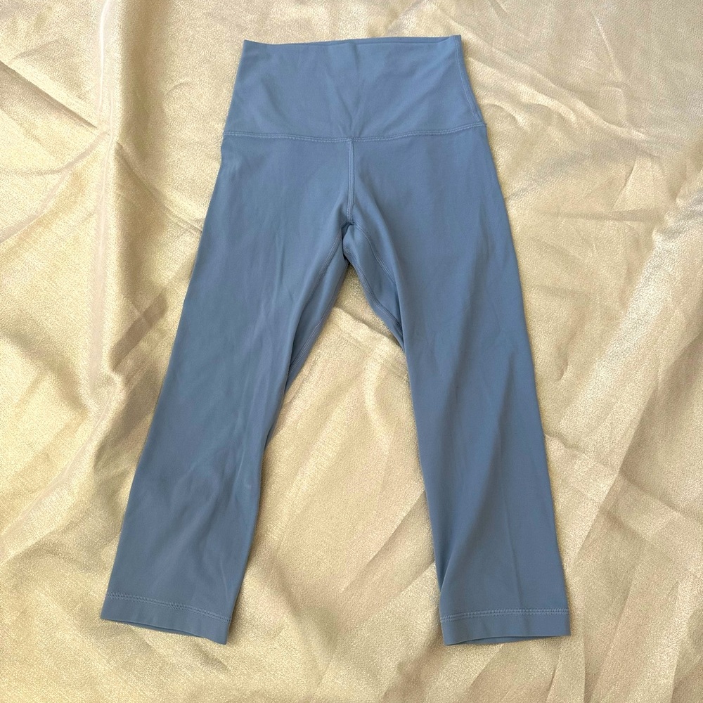 lululemon Align Crop 17”, size 2, slate blue color